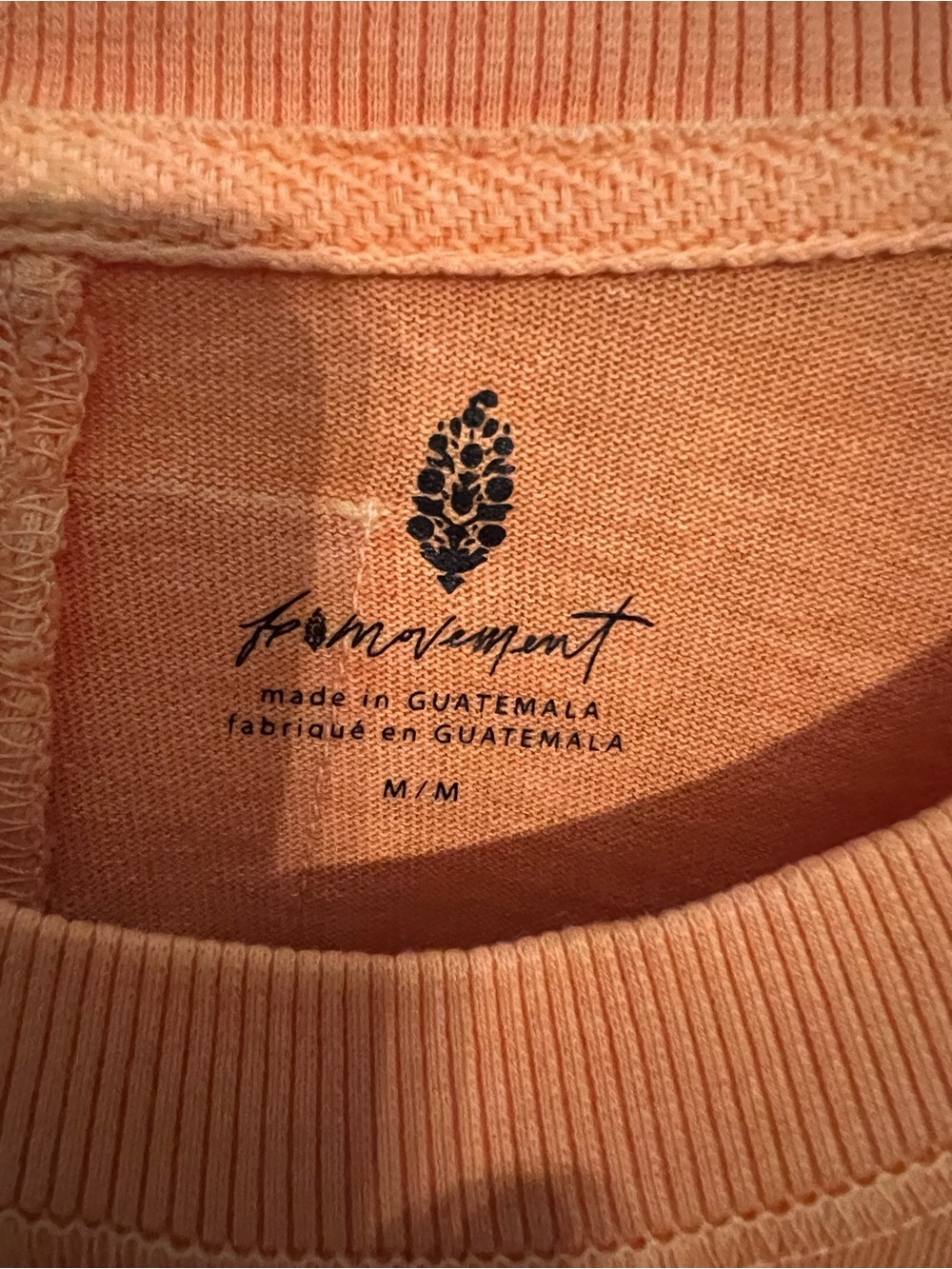 Free People Movement Icon Tee In Summer Melon NWT Size M - Picture 5 of 5
